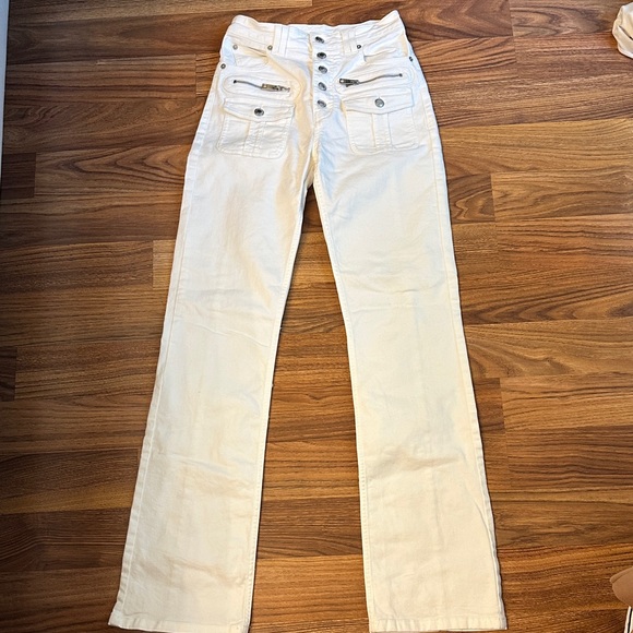 Zadig and Voltaire Women's High-Waisted White Jeans - Picture 4 of 8